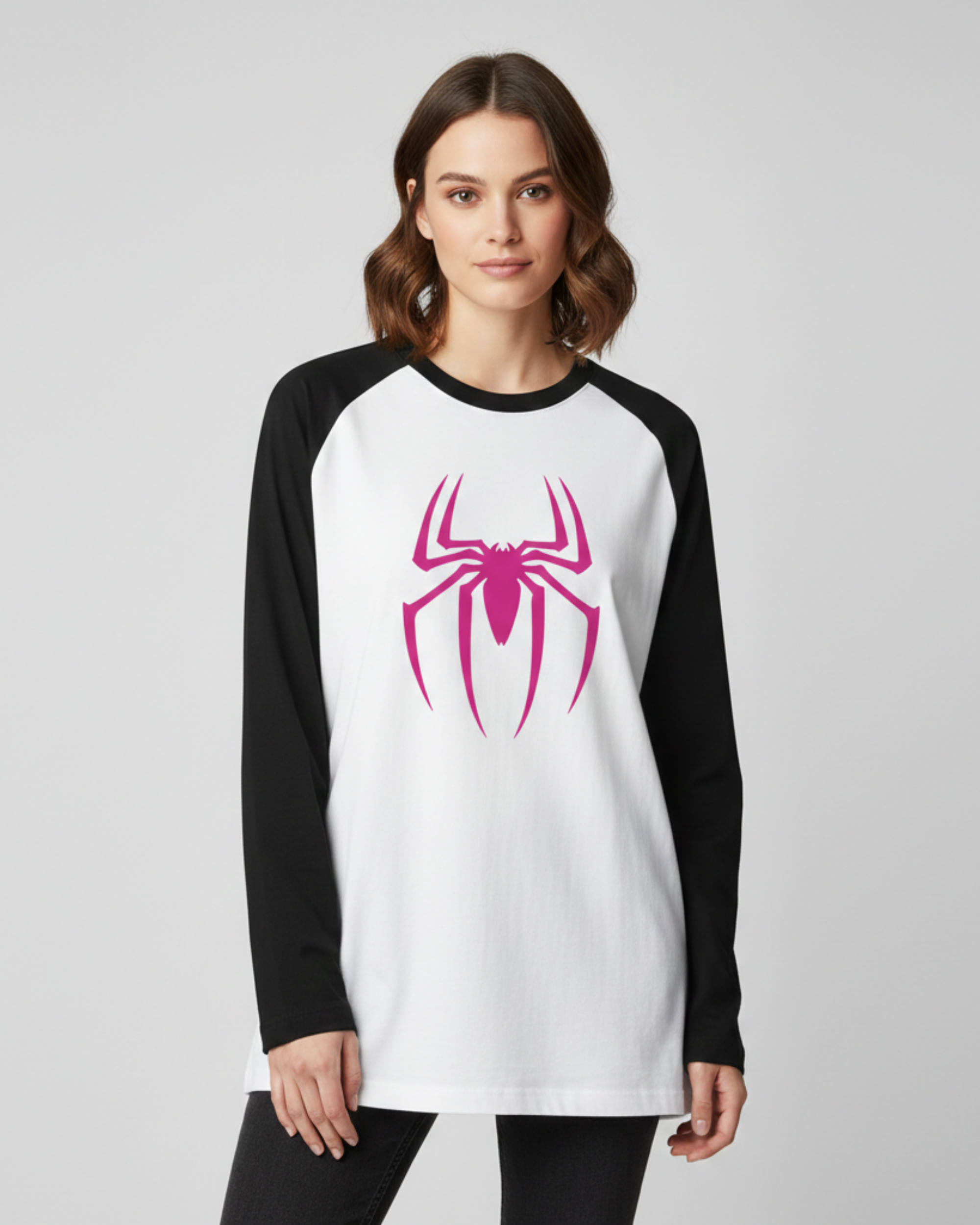 SpiderWoman (Gwen Stacy) Icon Raglan Unisex Tee