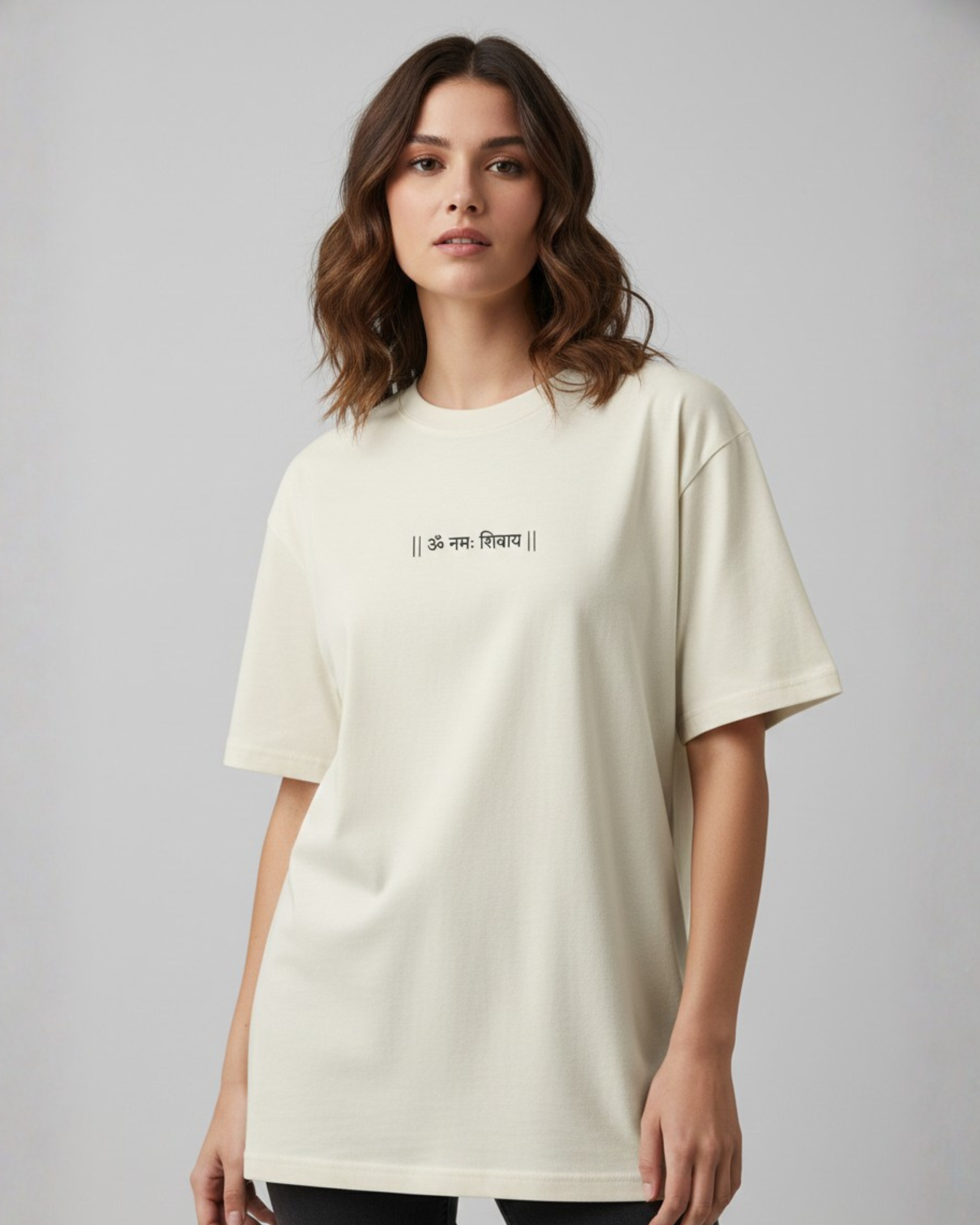 Om Namah Shivaya Oversized Unisex Tee - Image 6