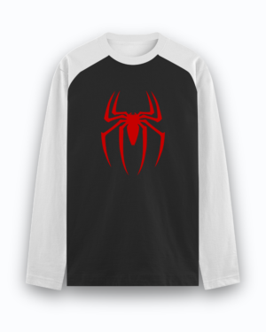 SpiderMan Icon Raglan Unisex Tee - M, Black
