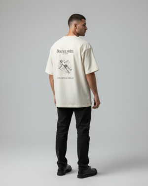 Do Not Swim – Just Float Oversized Unisex Tee
