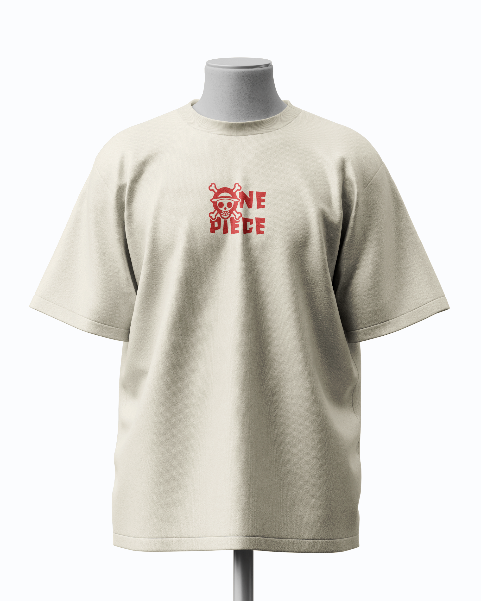 One Piece Skull Unisex Oversized Tee - Image 2