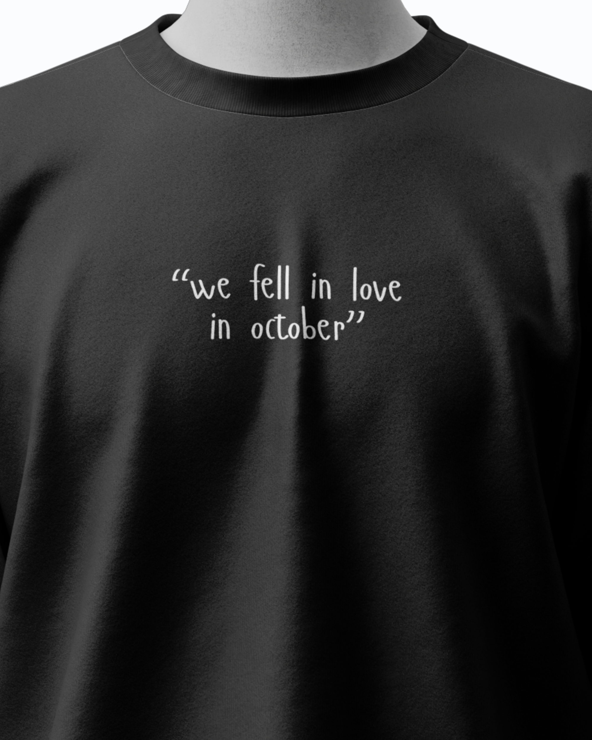 Fell In October Oversized Unisex Tee - Image 5