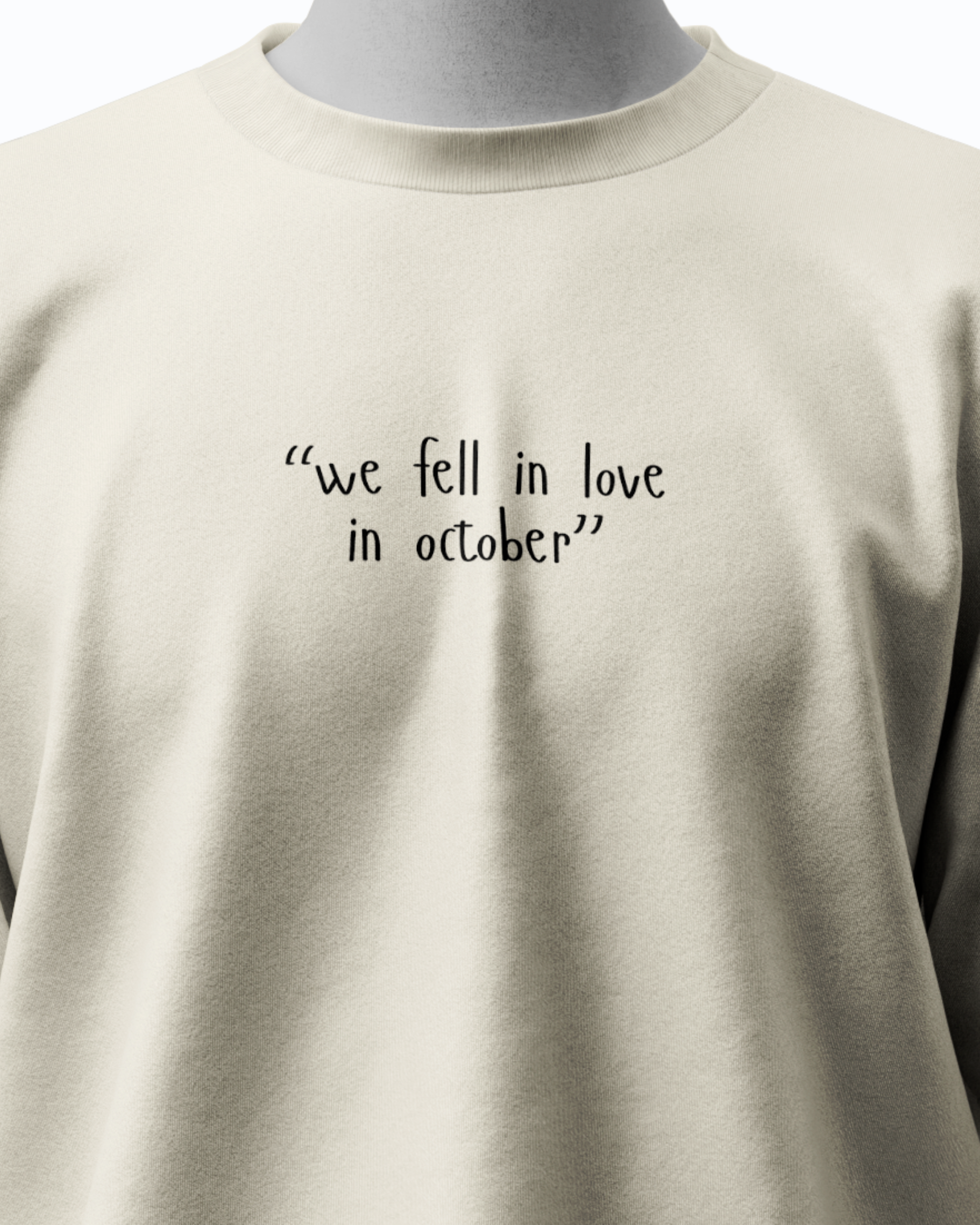 Fell In October Oversized Unisex Tee - Image 3