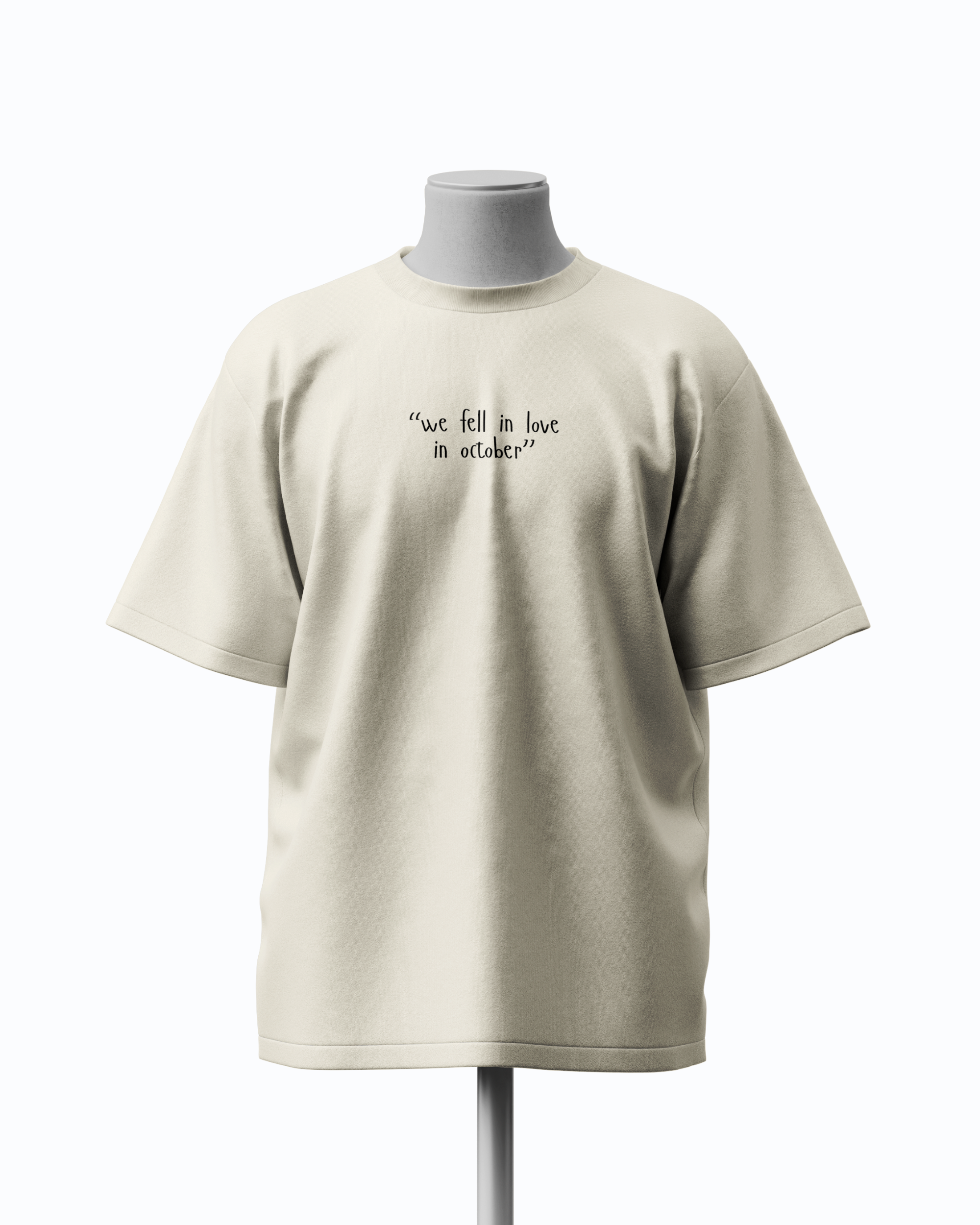 Fell In October Oversized Unisex Tee - Image 2