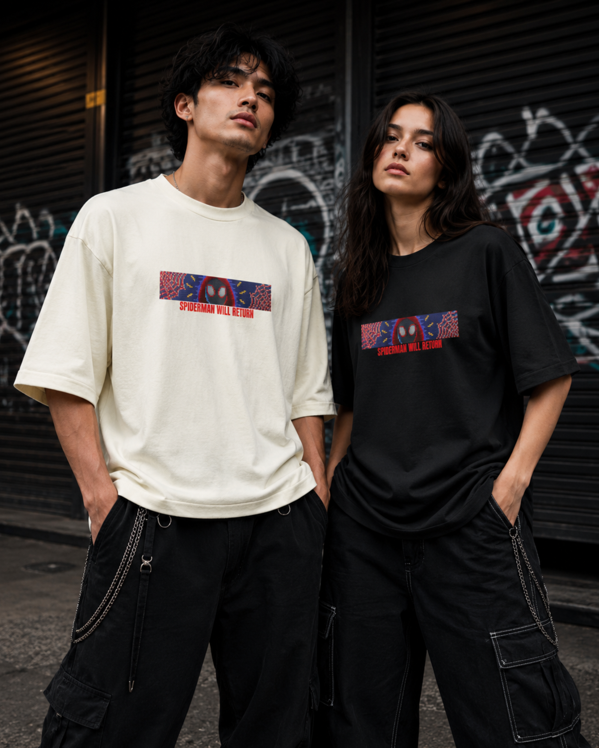 Spiderman Will Return Oversized Tee
