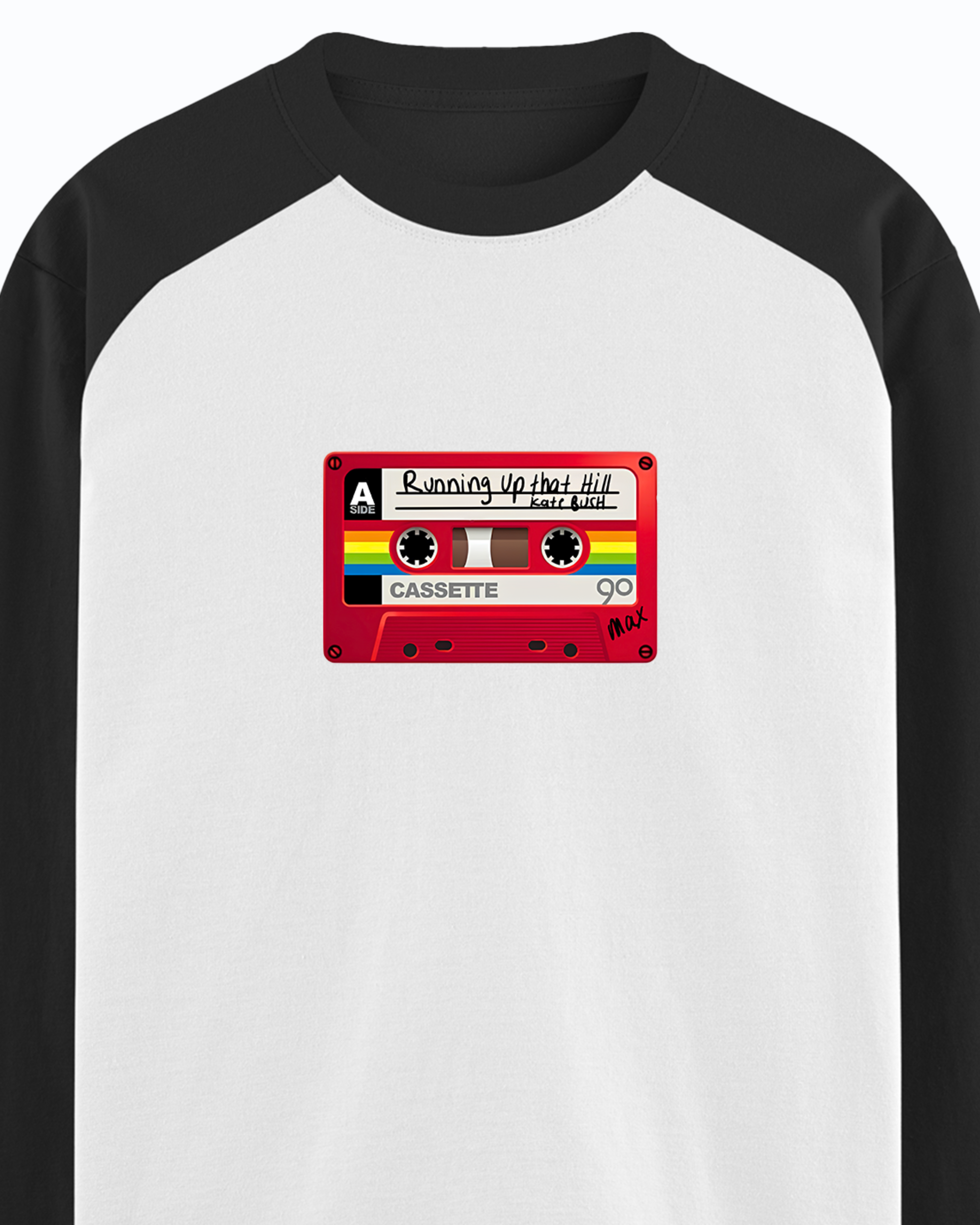 Stranger Things Running Up That Hill Raglan Tshirt - Image 3