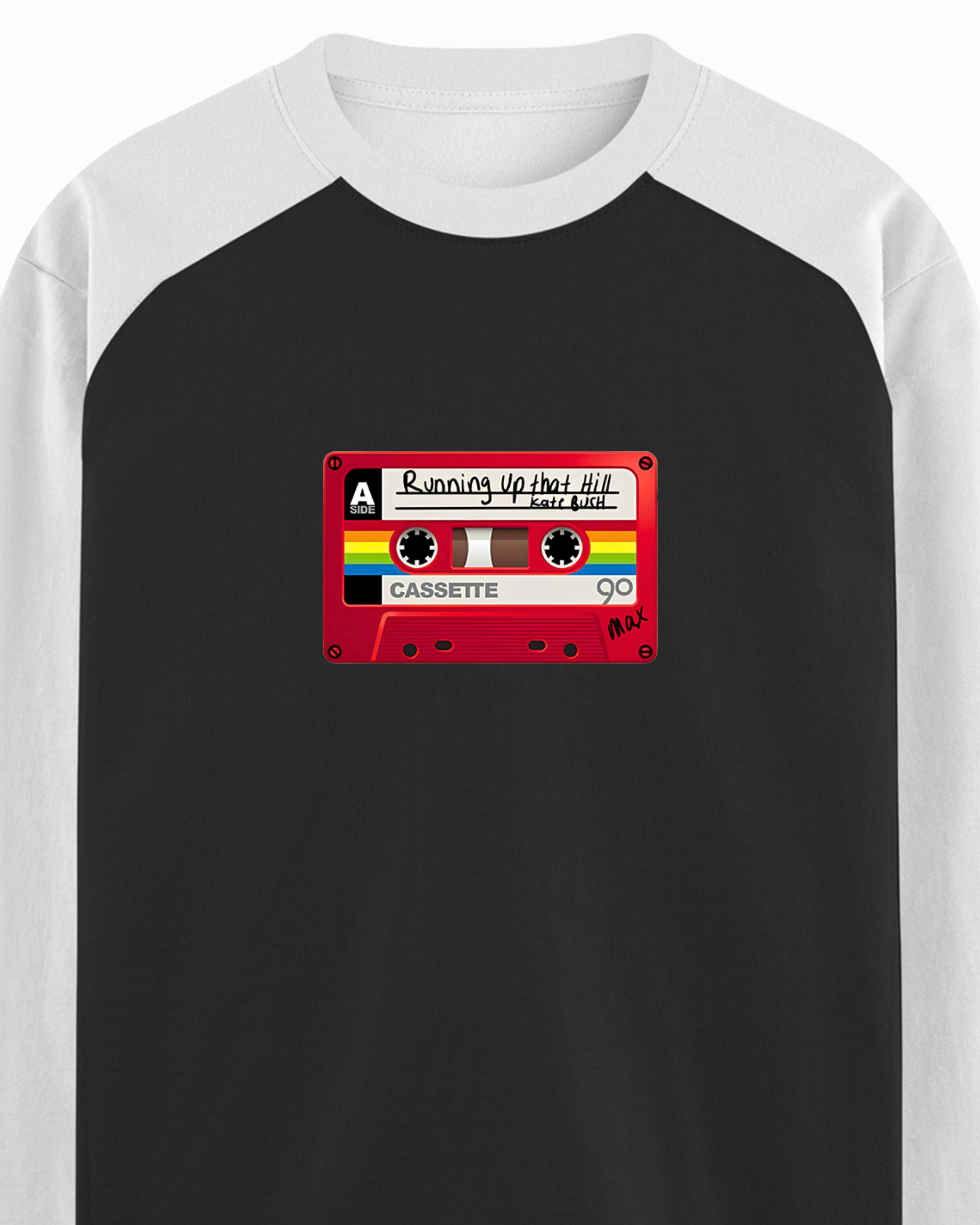 Stranger Things Running Up That Hill Raglan Tshirt - Image 5