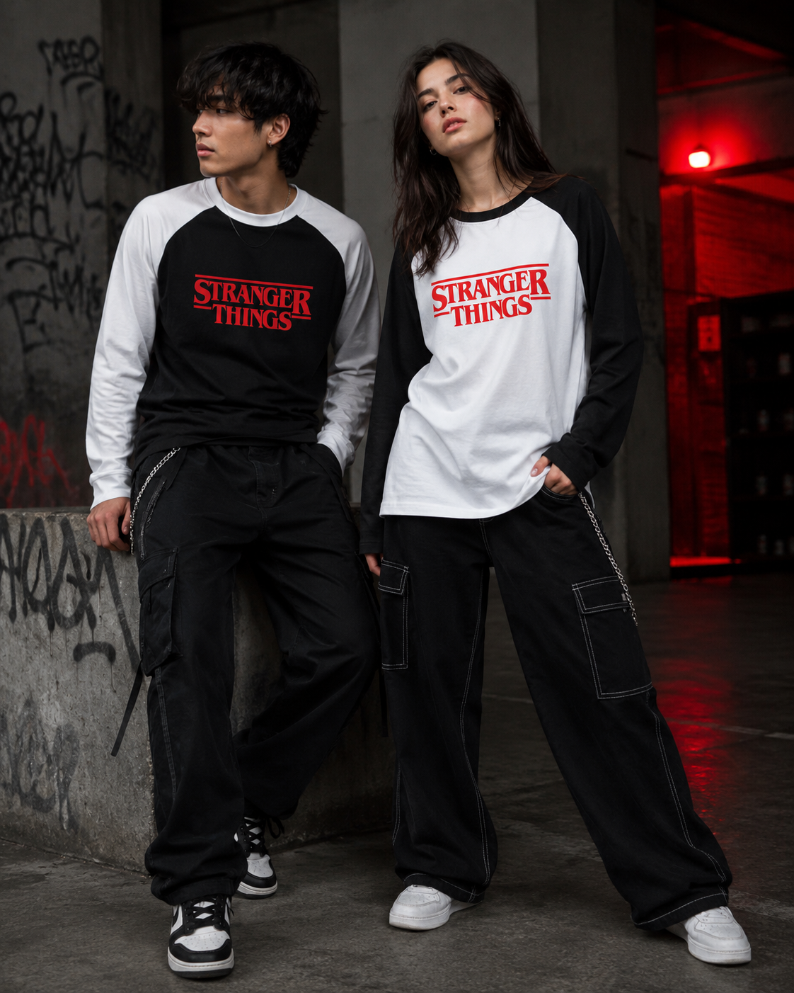 Stranger Things Logo Raglan Tshirt