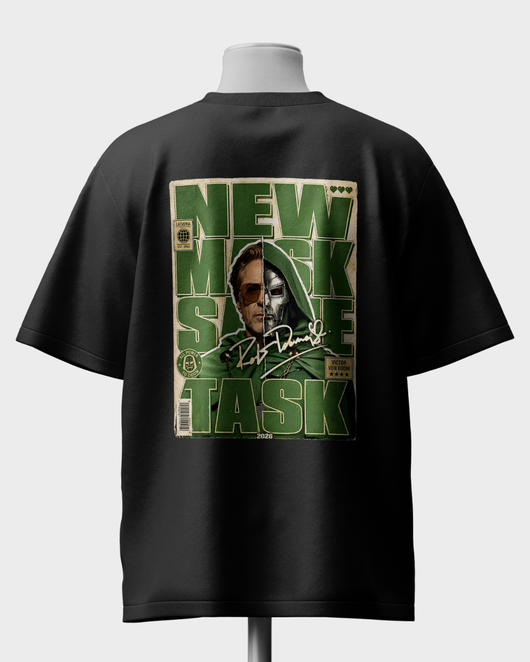 Tony Stark Doctor Doom Oversized T-Shirt - Image 2