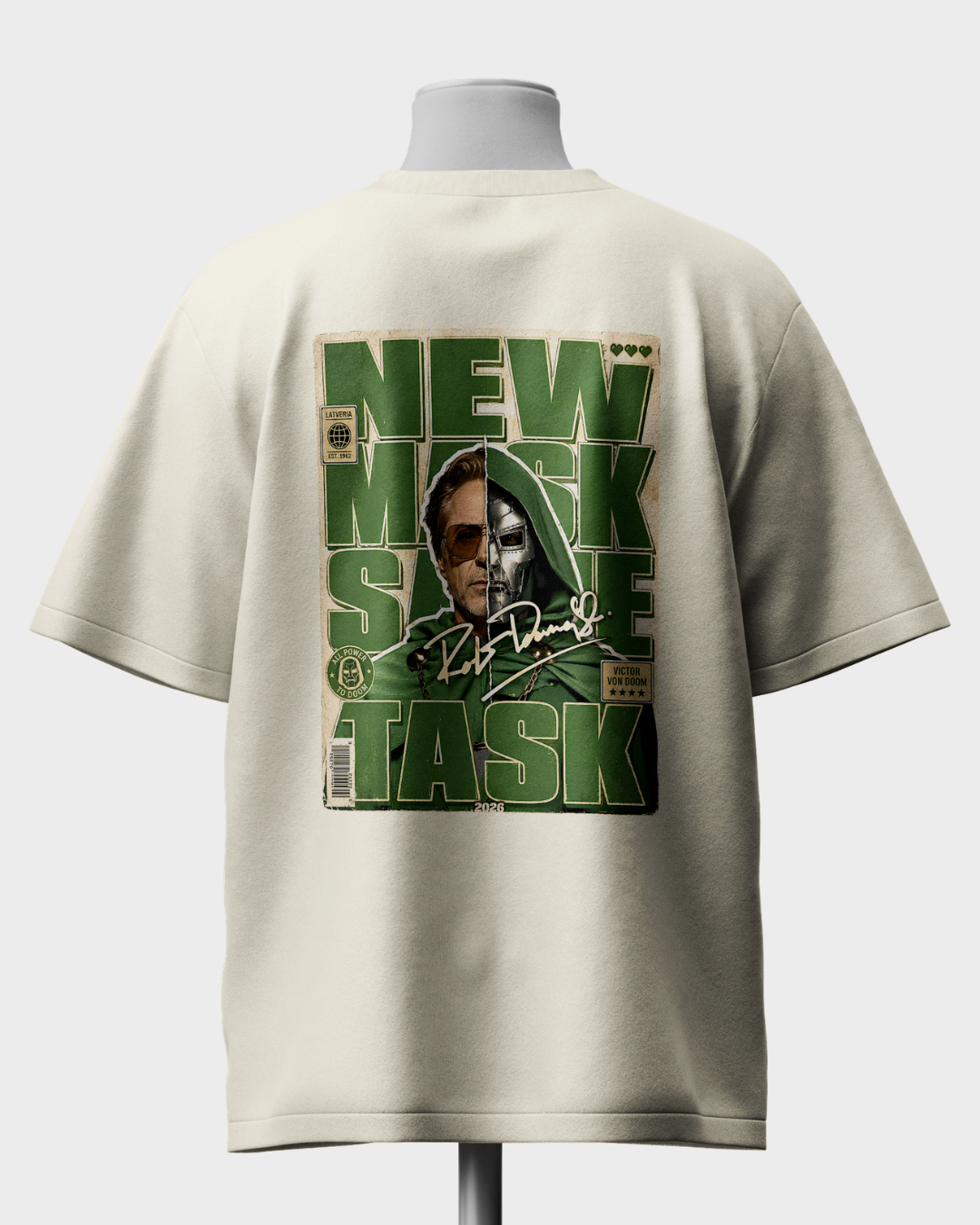 Tony Stark Doctor Doom Oversized T-Shirt - Image 3